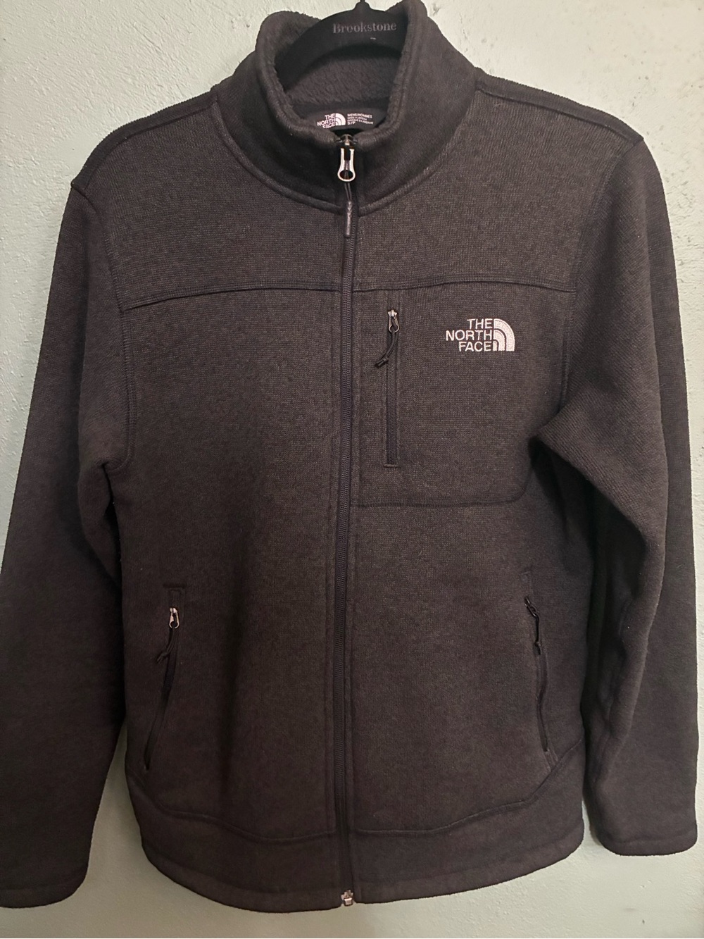 The North Face Men's Charcoal Full-Zip Performance Fleece Jacket